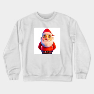 AI Art Saint Nicholas Santa Claus Abstract Expressionism Effect Crewneck Sweatshirt